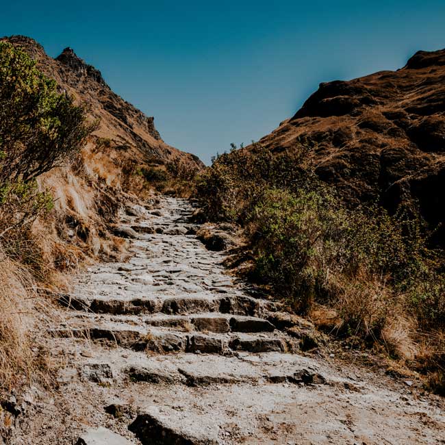 the dead woman's pass on the road to Machu Picchu